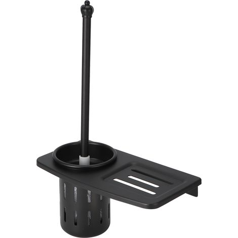 Supports muraux pour brosses de toilette, ensemble de 7243B, noir (1/5)