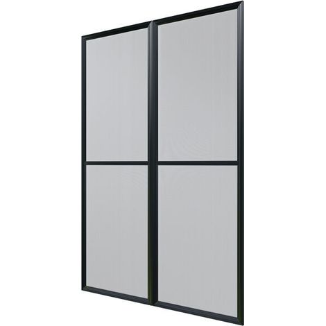 Palram - Canopia – Porte moustiquaire pour véranda Ledro – Aluminium enduit de poudre – Installation rapide – Ensemble pré-assemblé pour portes coulissantes (1/4)
