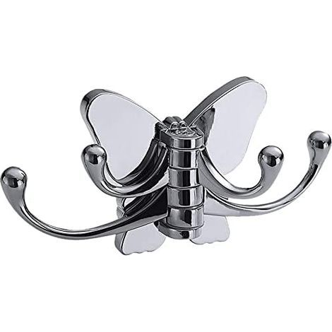 Decorative wall sculptures, metal hook, swivel robe hook, towel rack, rack - polished chrome
