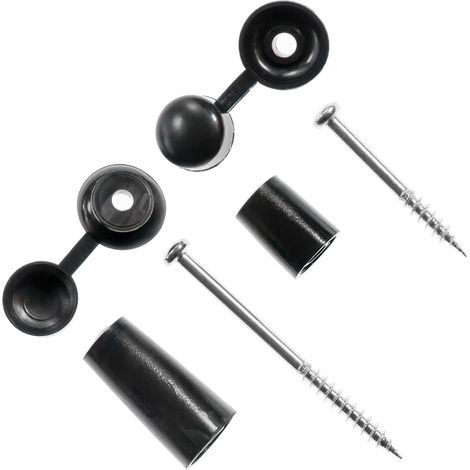 Solstice Corru Caps Black 93/35 Classic with screws - Pack of 20