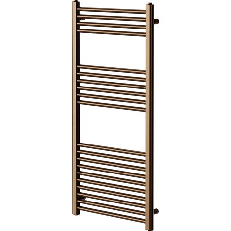 Pizarro Brushed Bronze 1200mm x 600mm Straight Heated Towel Rail (1/5)
