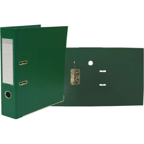 Bismark reliure a-z pvc a4 dos 75 - robuste - porte-cartes sur le dos - chemise en métal sur le bord inférieur - mécanisme à levier de