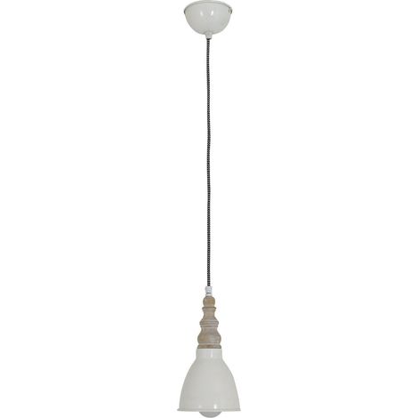 Suspension Luminaire Métal et Matières Naturelles Rétro Classique Beige E27 - PANGIVO (1/5)
