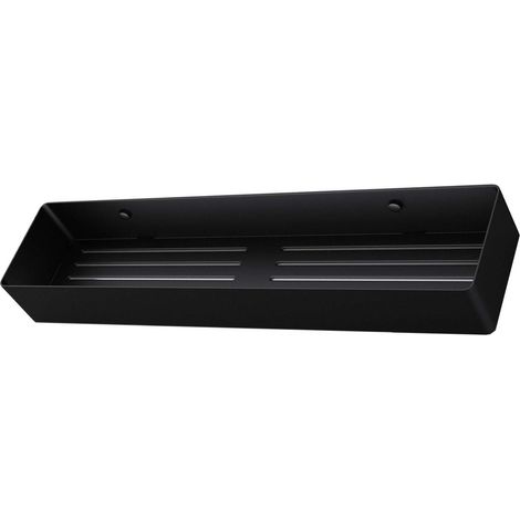doporro Mensola angolare per Bagno Doccia Caddy Carrello di Stoccaggio in Acciaio Inox MMF245, Nero Opaco