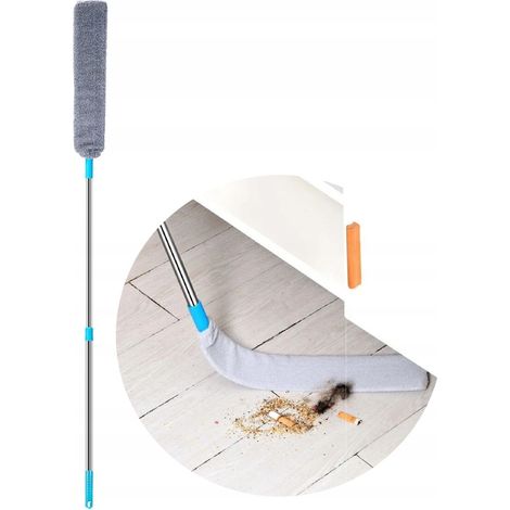 Cepillo de fregona de cocina para rincones y grietas debajo de los armarios. Telesc贸pico. Desatascador de 150 cm. (1/5)