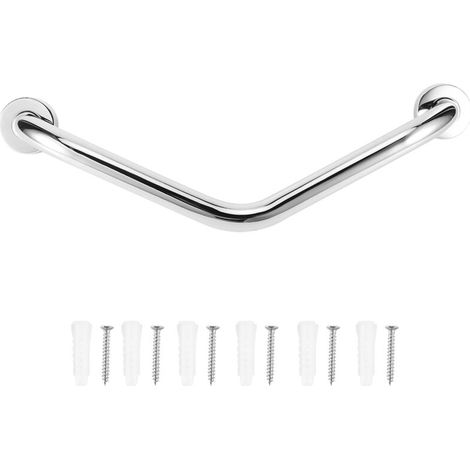 Barra de apoyo antideslizante de acero inoxidable engrosada para inodoro/bañera/ducha (1/5)