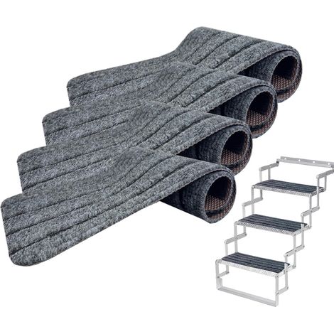 Couvre-Escalier Camping-Car Lot de 4 Tapis antidérapants et sûrs pour Tapis De Marches Camping-Car Pour Maison Extérieur Jardin Hôtel Véhicule Plateau (1/5)