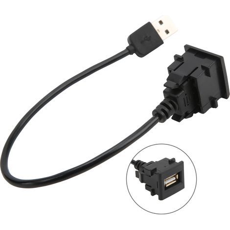 Cable USB para coche con múltiples protecciones, salida de extensión macho-hembra de 12V-30V para Camry Prius.