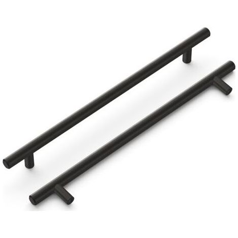 Lot de 15 poignées d'armoire de cuisine 160 mm Poignées de porte de cuisine noires Poignées d'armoire de cuisine noires Poignées d'armoire de cuisine Interaxis 160 mm avec finition mate en acier i (1/5)