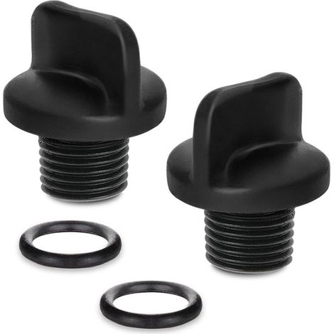 Bouchon de tuyau de pompe de piscine en deux parties - bouchon de vidange pour chauffe-piscine et spa avec joint torique de rechange, compatible avec les pompes et systèmes de filtration. (1/5)