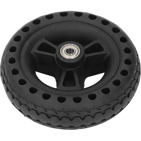 Roue 6 pouces pneu solide caoutchouc TPE antidérapant charge 75KG remplacement pour chariot à main (1/5)