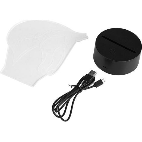 Lampe Chevet À Contrôle Tactile - Cheval LED 3D Avec Modes De Couleur - Décoration Intérieure - 1 Pièce (1/5)