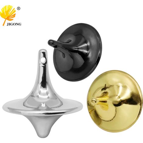 Toupie de décompression, toupie anti-stress, toupie sans résistance, mini toupie tourbillon, toupie créative avec pendentif en métal (1/5)