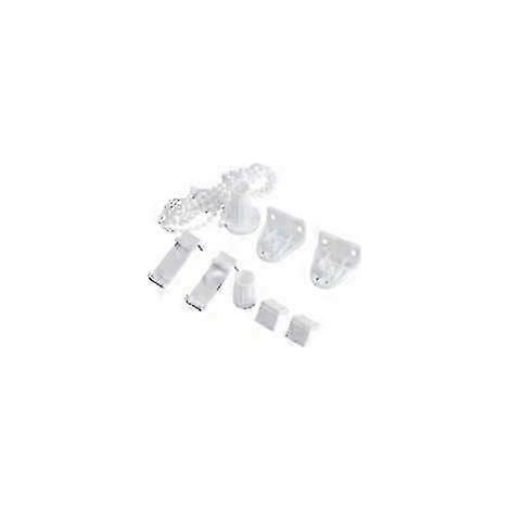 Compatible avec le kit de réparation de stores enrouleurs de 17 mm, comprenant un support d'embrayage et une chaînette de poulie latérale pour la fixation à la fenêtre. (1/5)