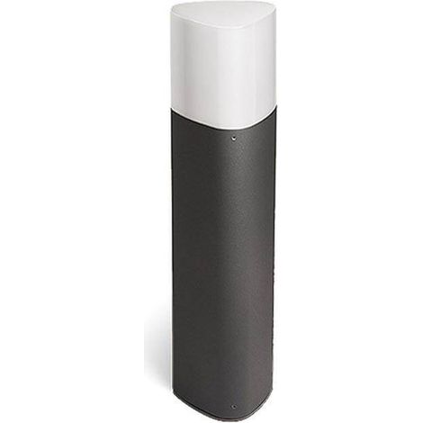 Forlight Mandela - Pollerleuchte für E27-Leuchtmittel mit 23W. Durchmesser 13cm. Gehäuse aus Aluminium. Außenbereich IP44. Farbe Grau