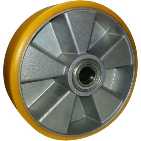 AVO 18A RUOTA CON RIVESTIMENTO IN POLIURETANO NUCLEO ALLUMINIO 160X50 FORO 20