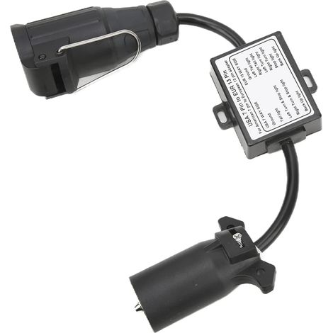 Connecteur de remorque à 7 broches, connecteur de voiture en plastique sur 7 voies Connecteur de lame pour 13 broches rond pour voiture et camion (1/5)