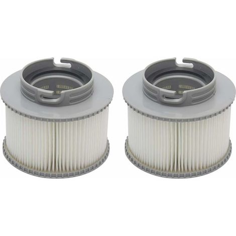 Filtri per spa, cartucce filtro di ricambio per spa a bolle MSpa, cartucce filtro per piscina, per acqua pulita e fresca (2 pezzi, grigio) (1/5)