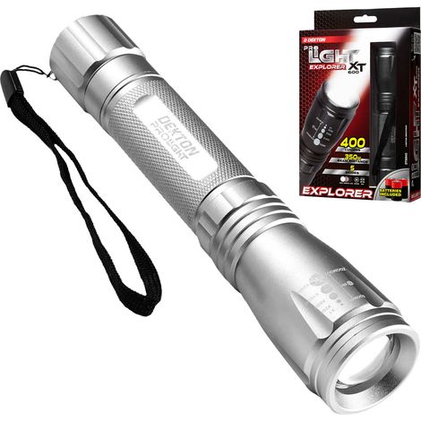 Dekton Explorer XT 600 COB LED Torch 400 Lumens 350M Flashlight With Batteries (1/5)