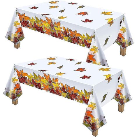 Tischdecke mit Herbstlaub-Motiv, Tischdecke mit Ahornblatt-Motiv für Thanksgiving