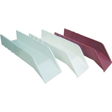 Gocciolatoio in plastica cm 25x6 - leggero : Colore - Bianco (1/2)