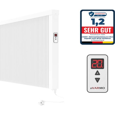Elektroheizung areo direct Flächenspeicherheizung 1950 Watt - simples Thermostat - Appsteuerung ohne Zusatzhardware möglich von eVARMO (1/4)