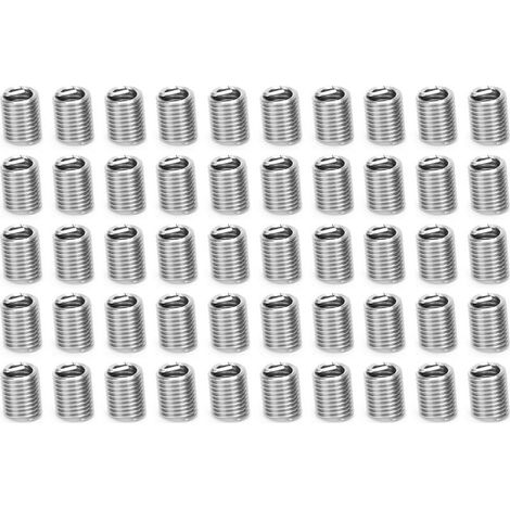 Inserts filetés mâle femelle, outil de réparation d'écrou réducteur en acier inoxydable M5/16-18-2.5D 50 pièces (1/5)