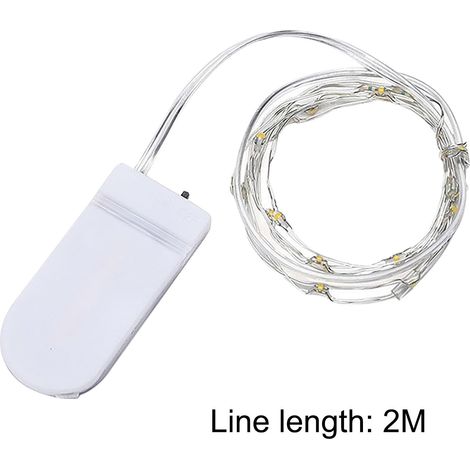 Guirlande Lumineuse - Fil de Cuivre Souple - 22 LED Blanc Chaud - Étanche - 2,2 m - Pour Décoration Intérieure Extérieure Bouteille Vase Centre de Table Artisanat (1/4)