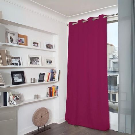 Rideau Phonique Occultant et Thermique "MOONDREAM" Lilas 140x260 cm