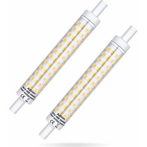 R7s-Flutlichtlampe mit Keramikkühlkörper, 360°-Dimmung, 10 W, 220–240 V, warmweiß (3000 K) (1/4)