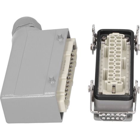 Conectores robustos SideOut de 24 contactos, enchufe industrial de aviación impermeable de 500 V (1/5)