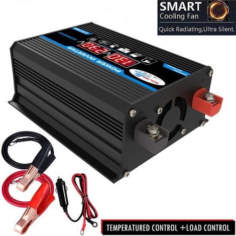 Onduleur de voiture 4000W PRUMYA - Convertisseur de tension sinusoïdal - Affichage LED - USB - 12v à 220v/110v (1/4)