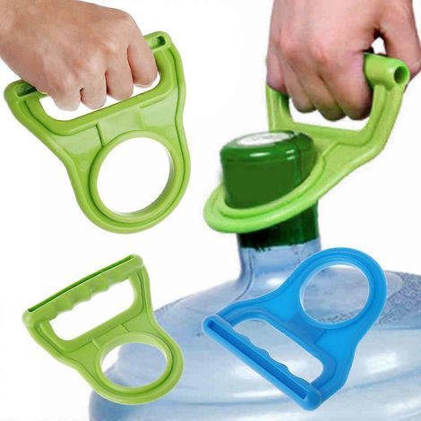 Seau à eau en bouteille de 5 gallons avec poignée de transport, facile à transporter, couleur aléatoire (1/4)
