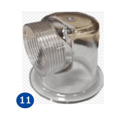 Tapa transparente de prefiltro GRE FAE380 – FAE38016P
