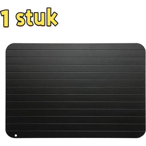 Rapid defrosting tray made of aluminum alloy, 20.5 x 35.3 cm, black color (1/5)
