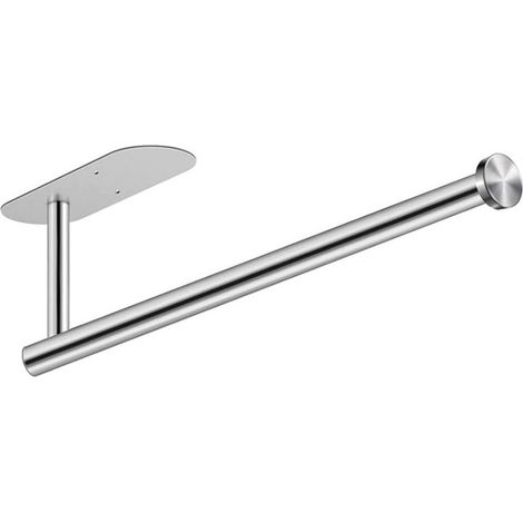 Dérouleur de papier toilette, sans perçage, autocollant, en acier inoxydable, pour salle de bain ou cuisine, porte-rouleau de papier (1/5)