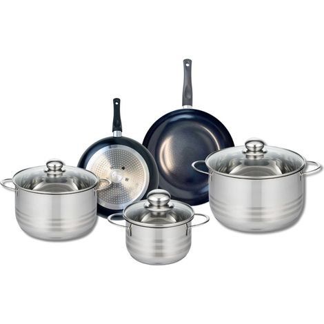 Ensemble de 2 Poêles de cuisson 20 et 24 cm et 3 faitouts 16, 20 et 24 cm Elo Prima Brillant (1/5)