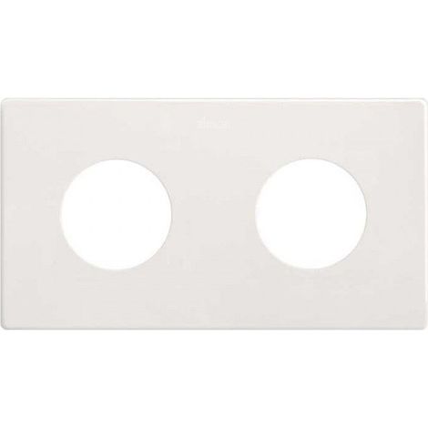 SIMON 270 Marco estética mínima para enchufes con 2 elementos blanco 27110620-090
