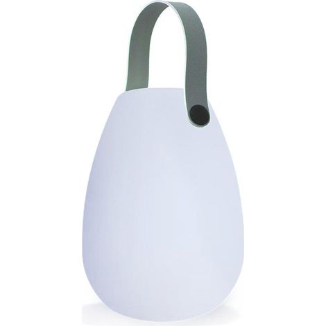 Lumisky – Lanterne sans fil multicolore LAURY – Hauteur 28cm – IP66 étanche – Lumière blanc chaud/froid – Recharge induction 8h – Autonomie 10h