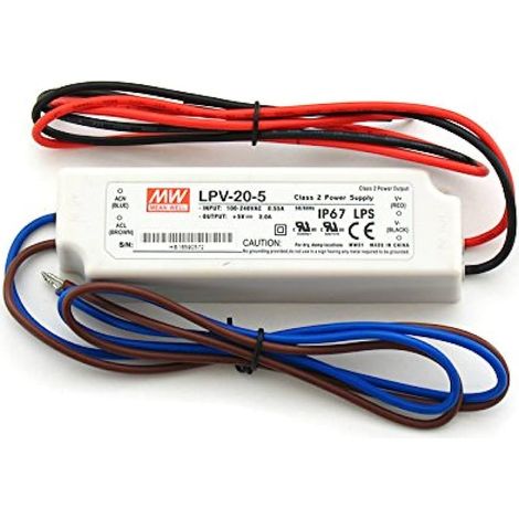 Fuente Alimentacion Led 5vdc 15w 3a Mw Lpv-20-5