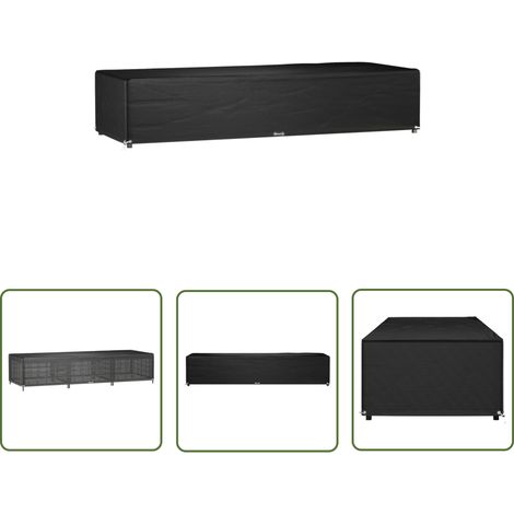 The Living Store Abdeckung für Sonnenliege 12 Ösen 205x75x40 cm Polyethylen - Sonnenschirm Abdeckung - Gartenmöbelschutzhülle - Wetterfest - Uv Beständig - Poolüberdachung (1/5)