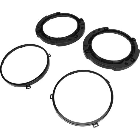 Support de montage pour phare rond 7 pouces, bague de retenue noire métallique, remplacement Jeep Wrangler JK 2007-2017 (1/5)