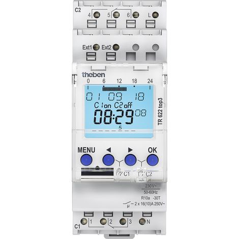 Theben Digitale Zeitschaltuhr Wochenprog. 2K TR 622 top3 (1/5)