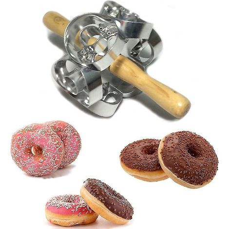 Ustensiles de cuisine, emporte-pièce rotatif pour beignets, rouleau à pâtisserie en métal, moule à pâtisserie (1/5)