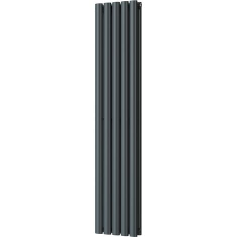 Omeara - Anthracite Vertical Radiator H1400mm x W290mm Double Panel (1/3)