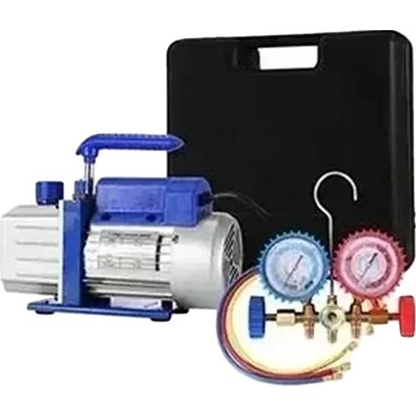 Pompa per vuoto, prestazioni robuste, design ergonomico, 4 CFM, manometro da 1-4 HP (1/2)