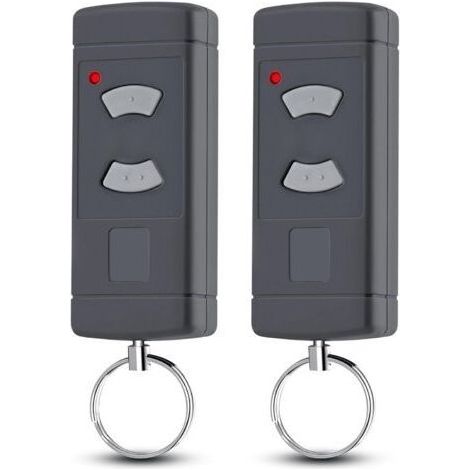 2 pièces télécommande de Porte de Garage pour Hörmann HSE2-40, HS4-40, HSM4-40, Compatible avec Hörmann Boutons Gris 40.685MHz télécommande de Porte de Garage (1/5)