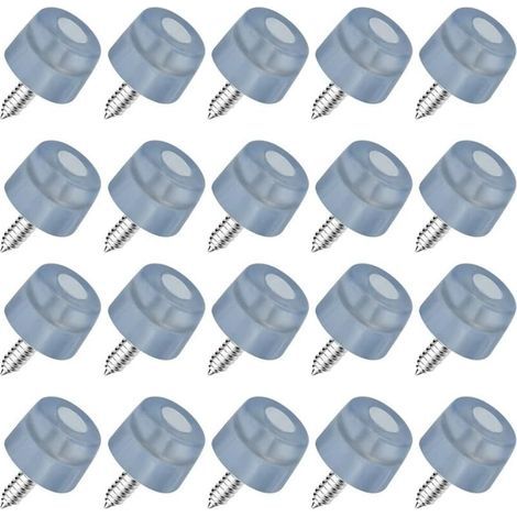 20 PCS Pieds de chaise en caoutchouc à visser 20 18 14mm Antidérapant pour meubles protection anti-vibration avec vis pour meubles armoires bureaux tables canapés (1/5)