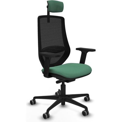 Piqueras y Crespo D036G2W Chaise de bureau vert émeraude (1/3)