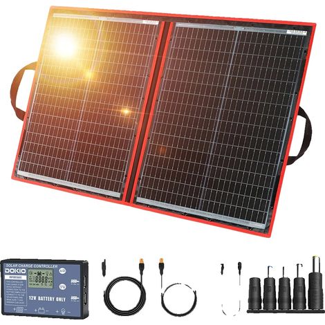 Panneau Solaire, Design Portable et Pliable, Utilisation Flexible, 100W (1/2)